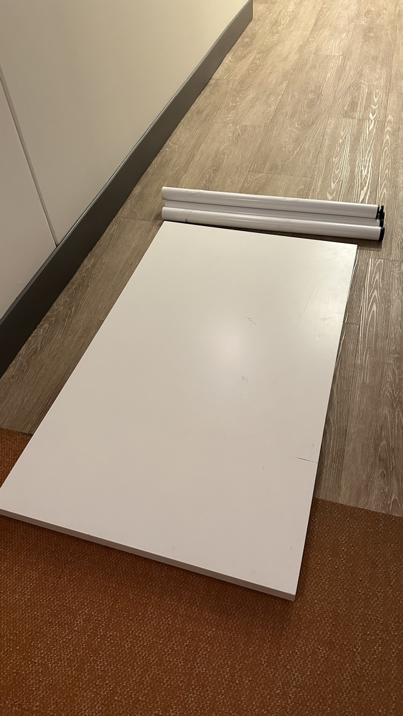 White IKEA Desk - photo 5