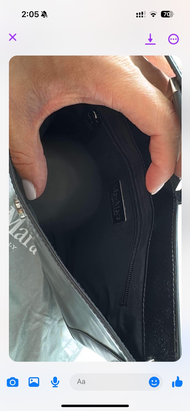Max Mara Black Leather Shoulder Bag - photo 4
