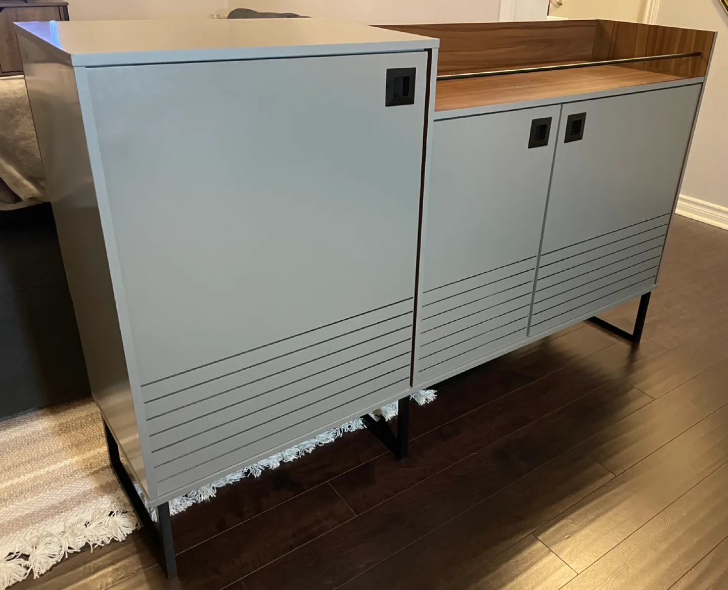 Grey Cabinet/ Sideboard/ Buffet Table thumbnail