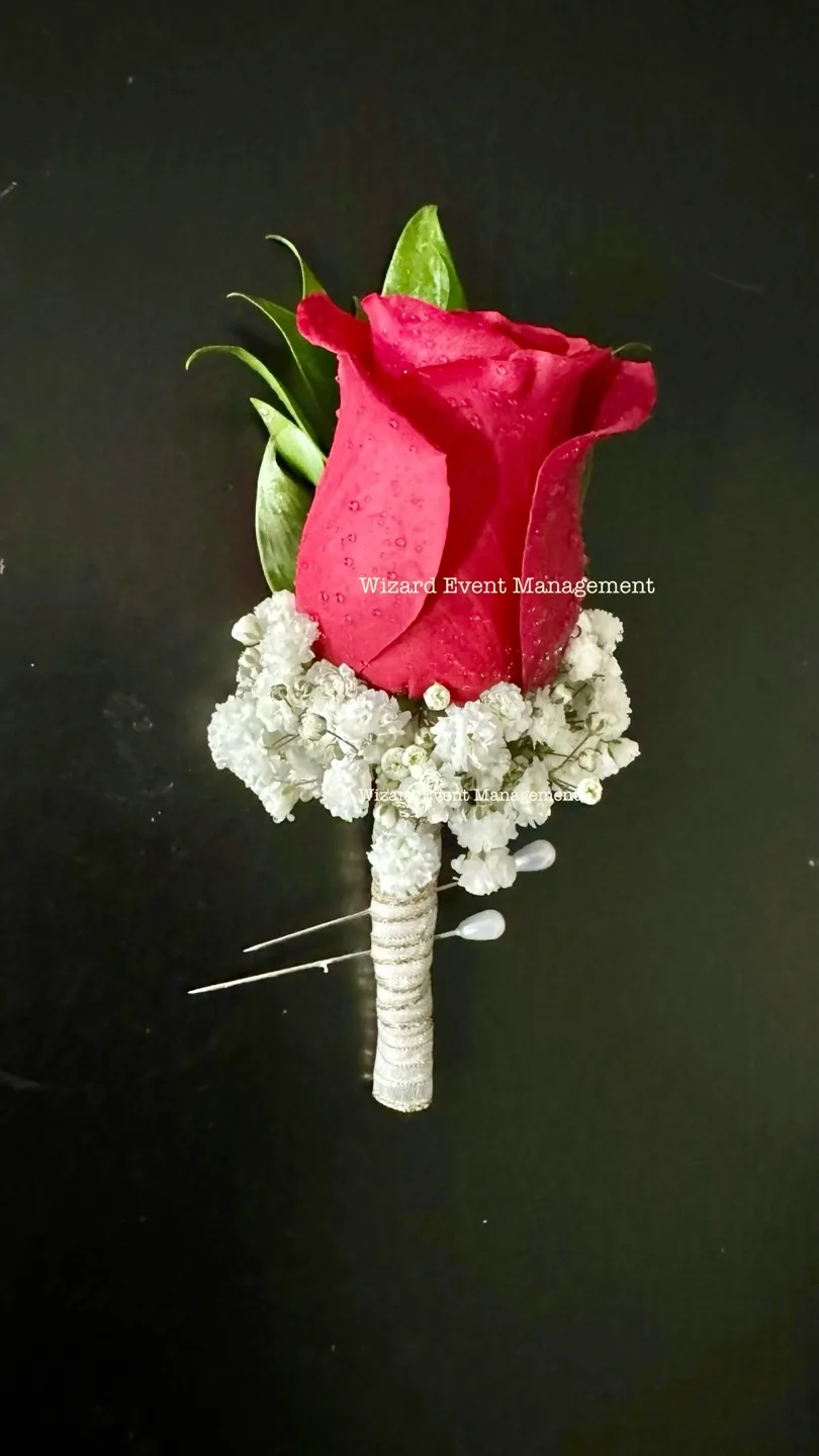 Red Rose Boutonniere