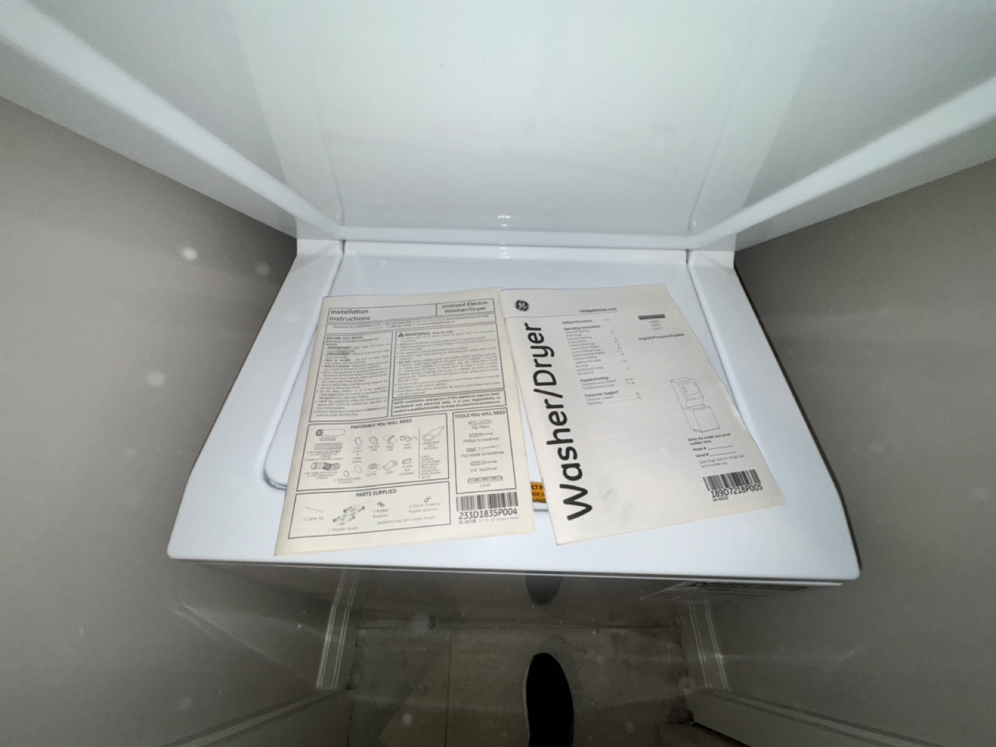 GE Stackable Washer and Dryer - photo 4