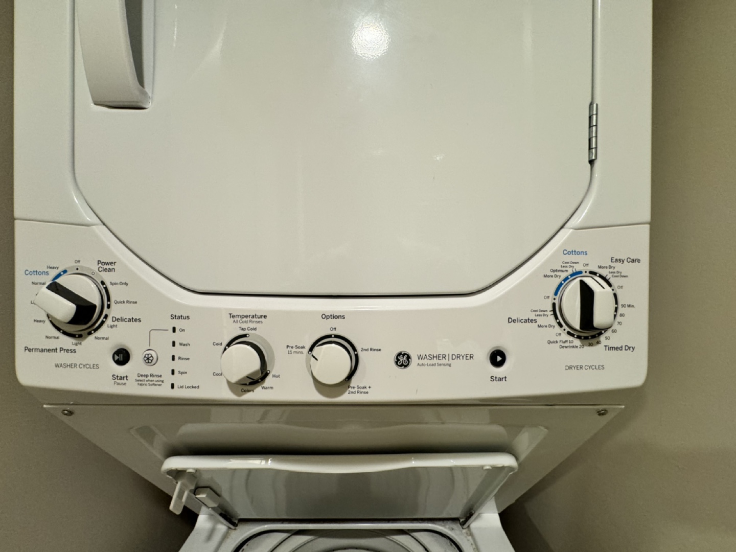 GE Stackable Washer and Dryer - photo 3