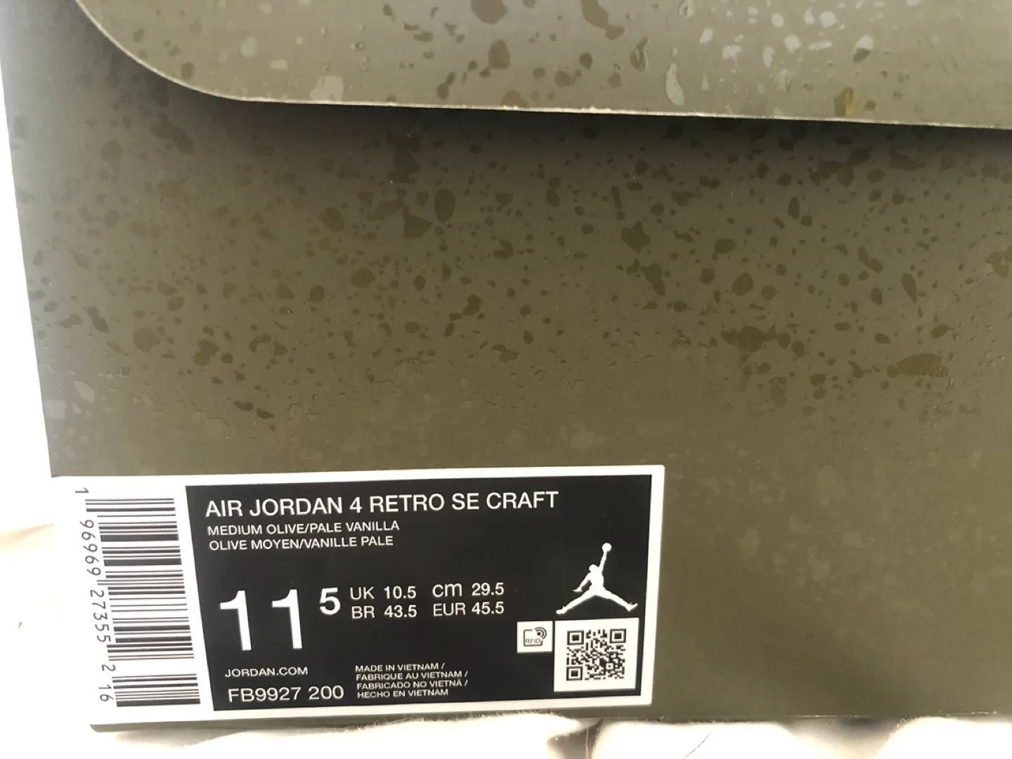 Air Jordan 4 Retro SE Craft “Medium Olive” - Size 11.5 image indicator(4)