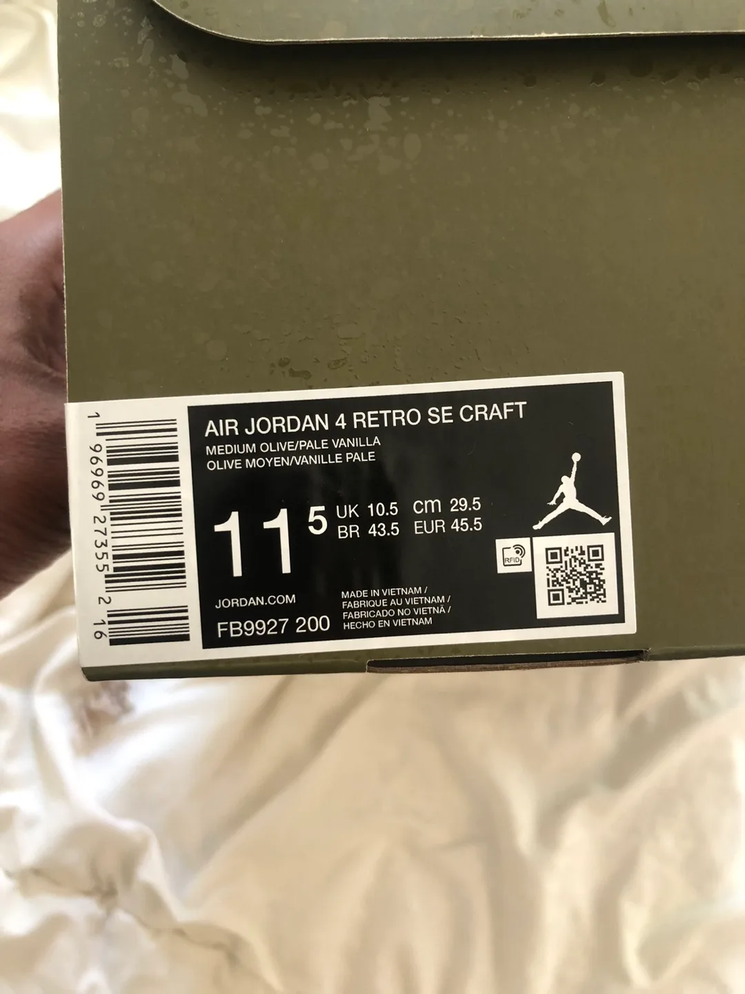 Air Jordan 4 Retro SE Craft “Medium Olive” - Size 11.5 image indicator(5)