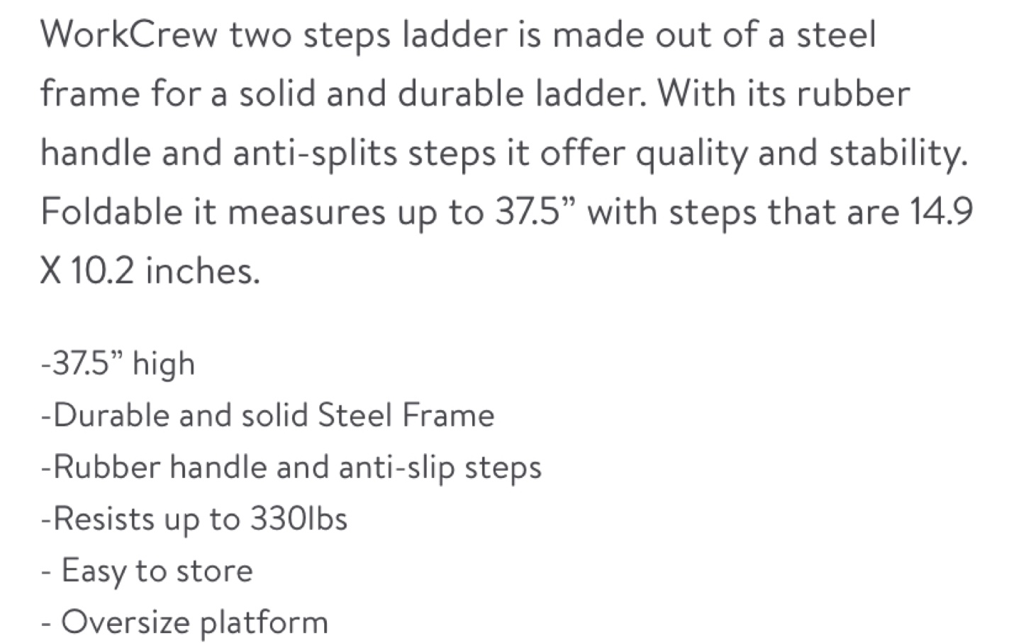 Work Crew Performance 2 Step Steel Ladder - photo 3