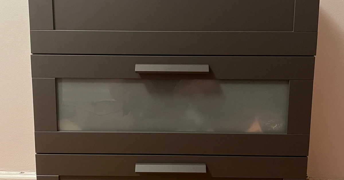 brimnes grey dresser Brand New IKEA GULLABERG 6-Drawer Gray Chest Dresser (35x18 x48 ") 605.617.76