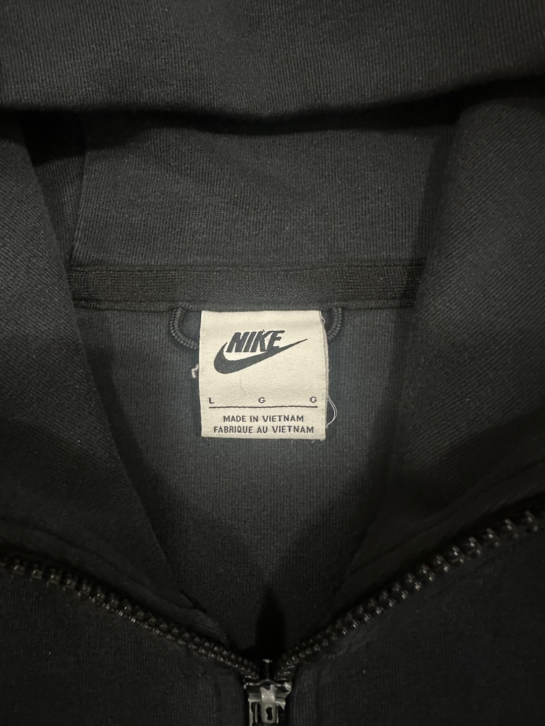 Nike Men’s Tech Fleece Hoodie Black size L - Great Condition - photo 2