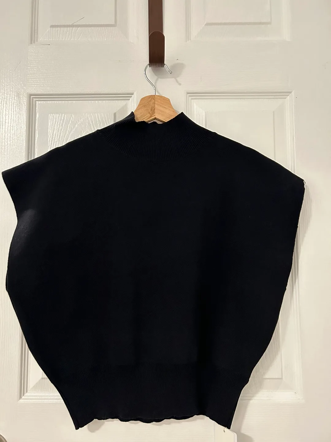 *Brand new with Tag* Black Mock Neck Knit Top thumbnail