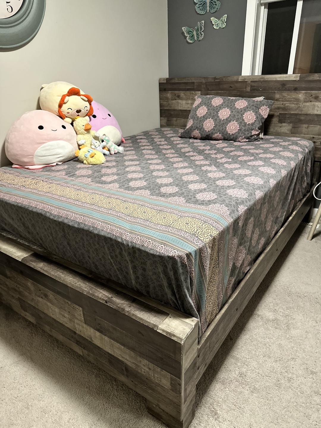 QueenBed with side table