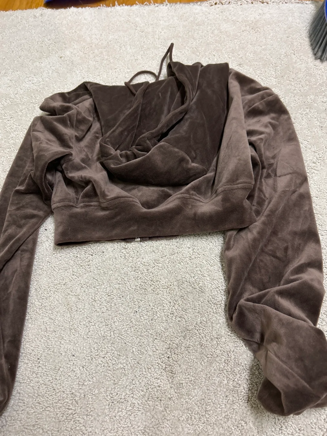 urban velvet cropped zip up image indicator(2)