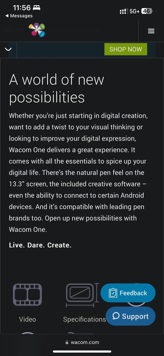 Wacom One Generation One Creative Pen Display 13.3" image indicator(5)