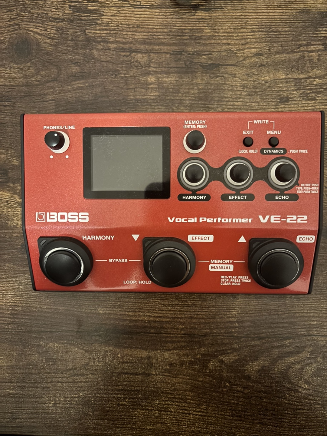 Boss VE-22 Vocal Performer Pedal