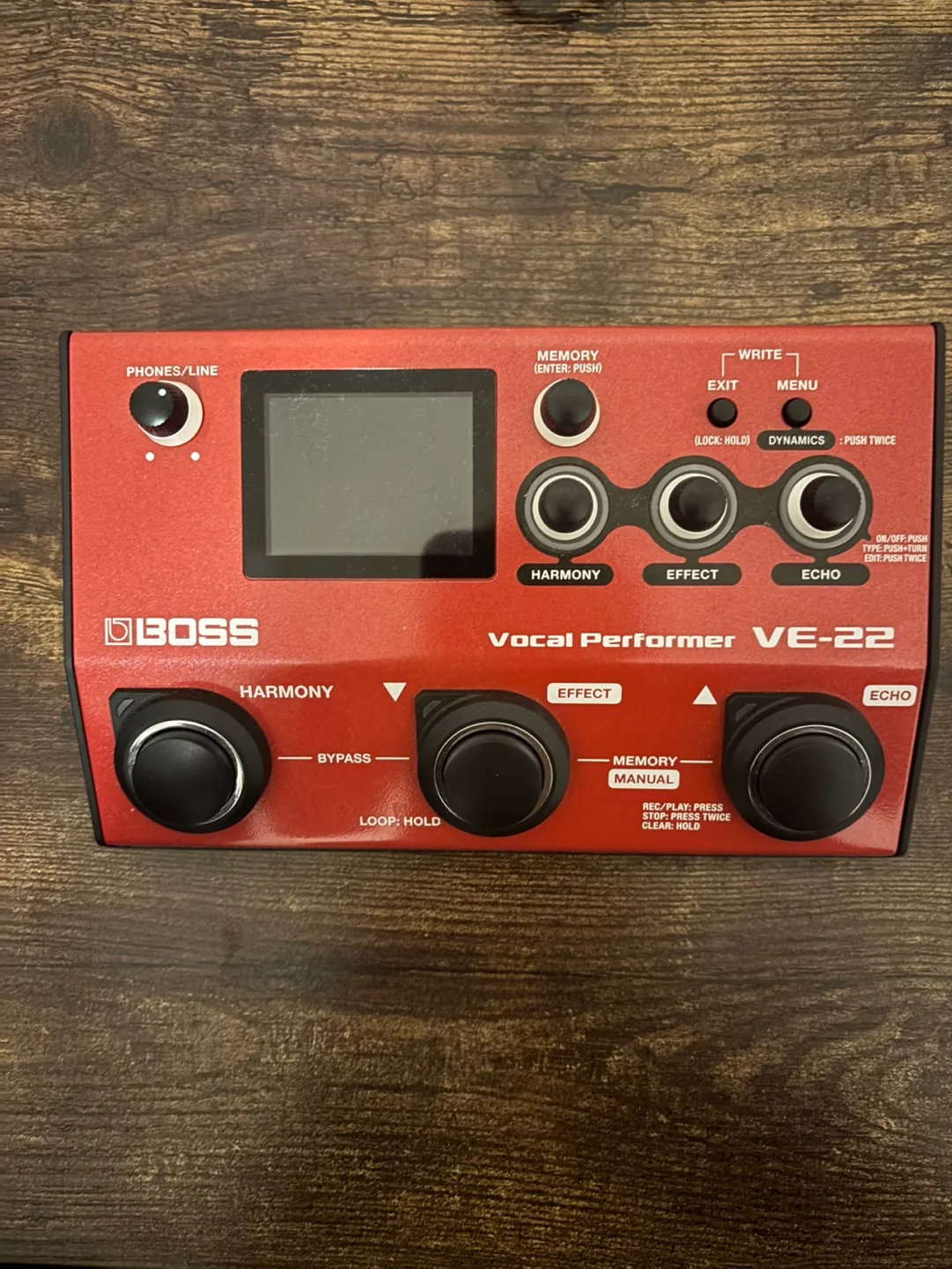 Boss VE-22 Vocal Performer Pedal