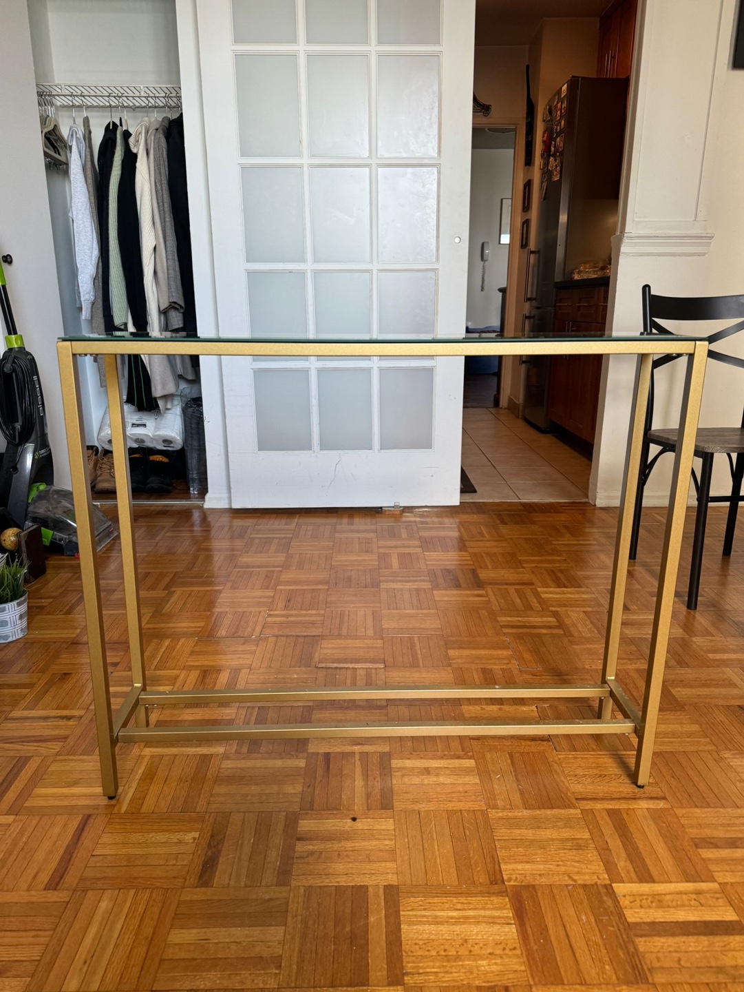 Gold Console Mirror Table - photo 2