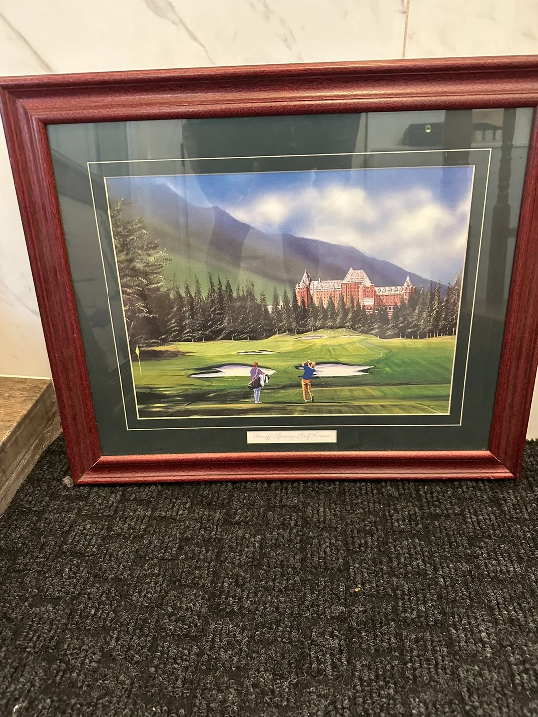 Framed Banff Springs Golf Course Print thumbnail