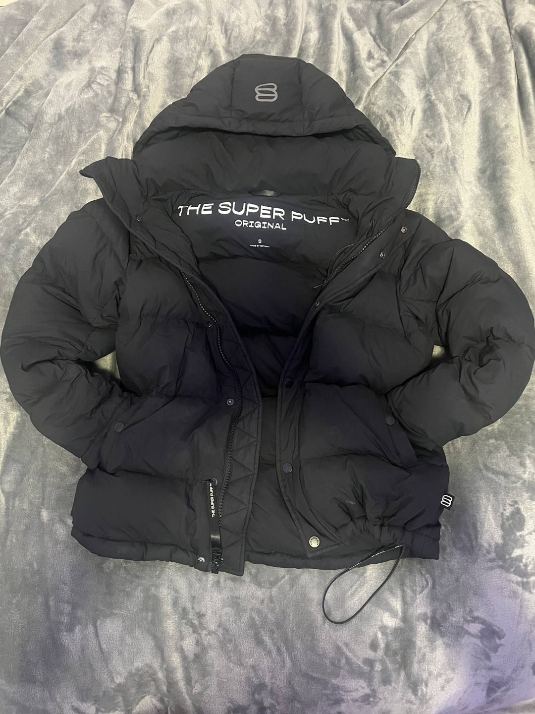 The Super Puff Original Black Puffer Jacket