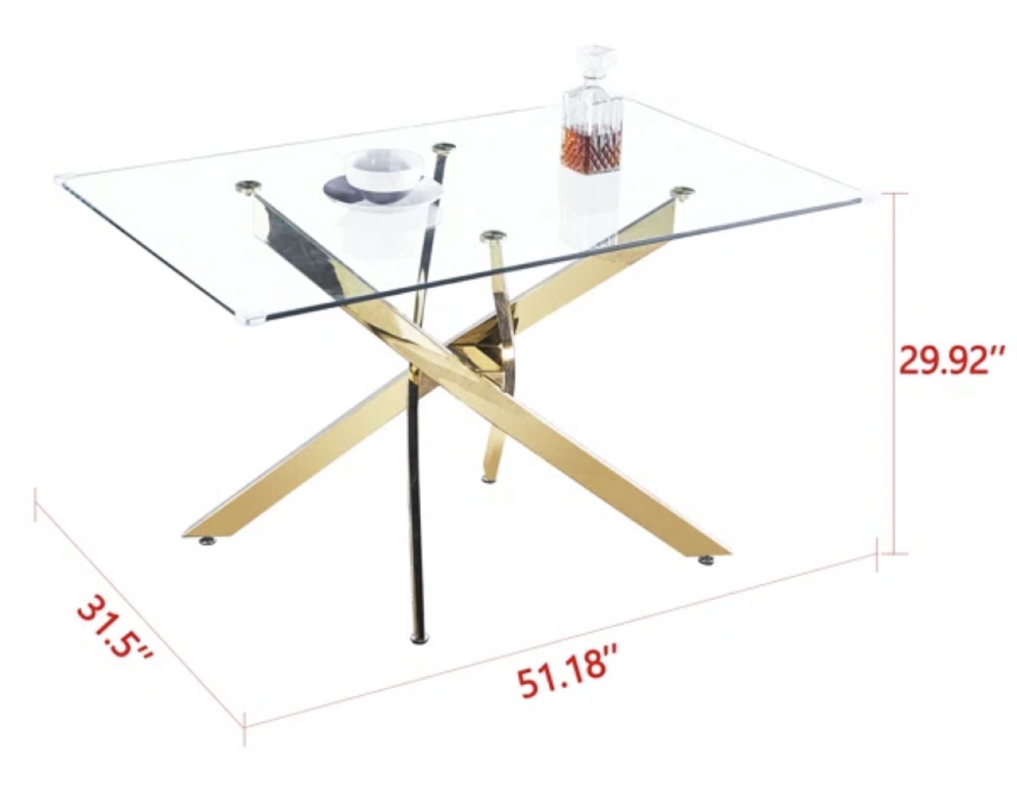Glass Pedestal Dining Table - photo 5