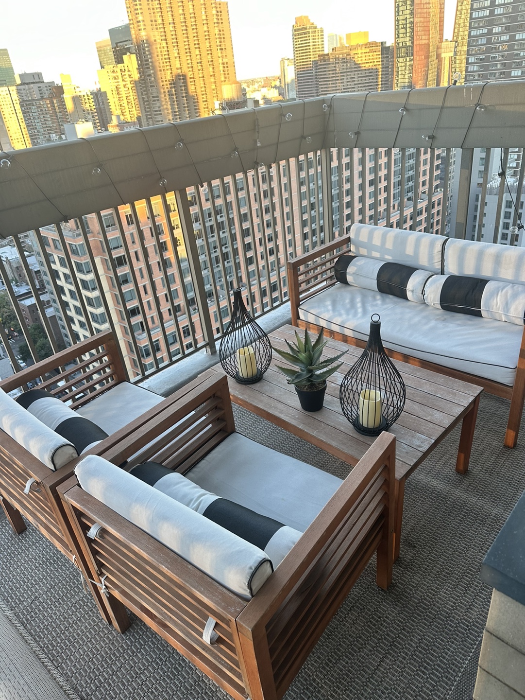 4-Piece Outdoor Patio Conversation Set