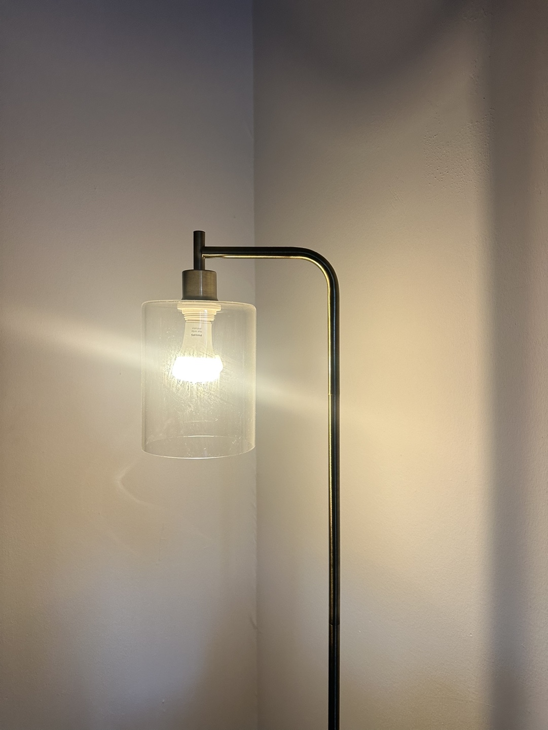 Floor Lamp with Glass Shade