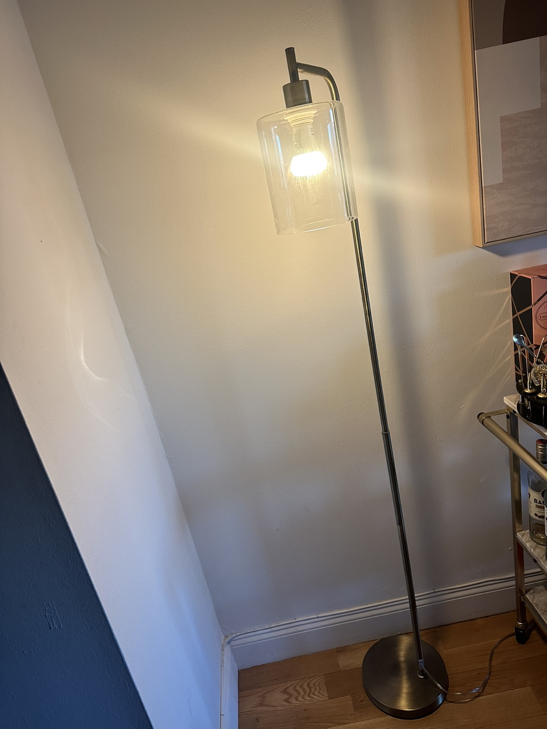 Floor Lamp with Glass Shade - photo 2