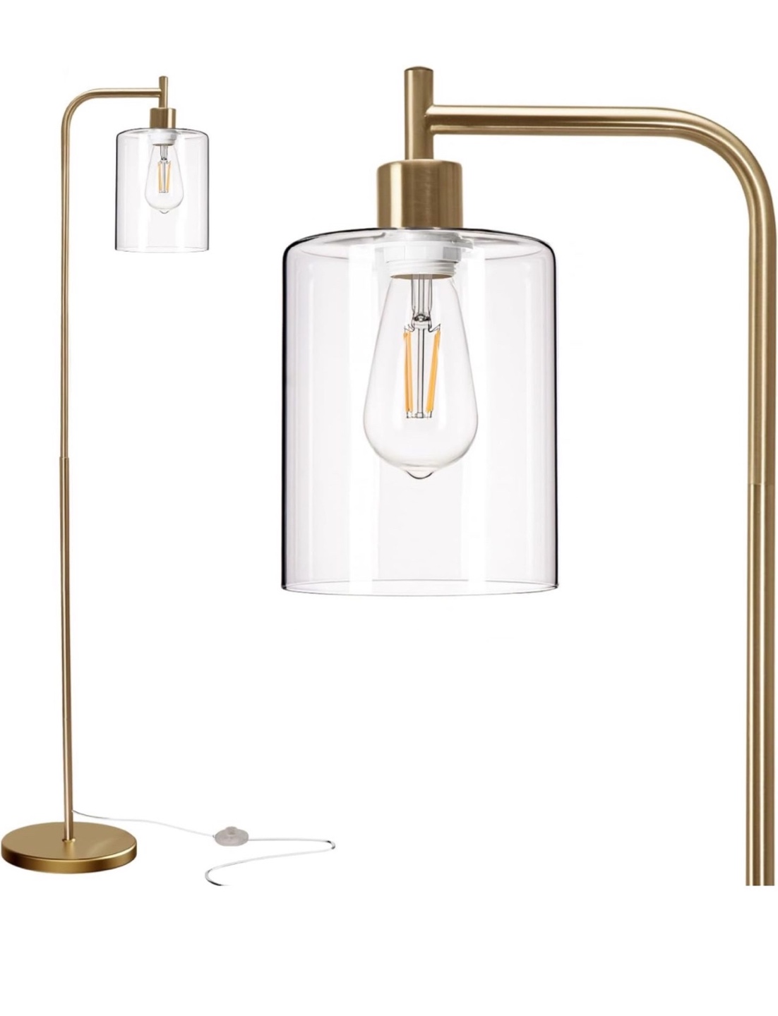 Floor Lamp with Glass Shade - photo 3