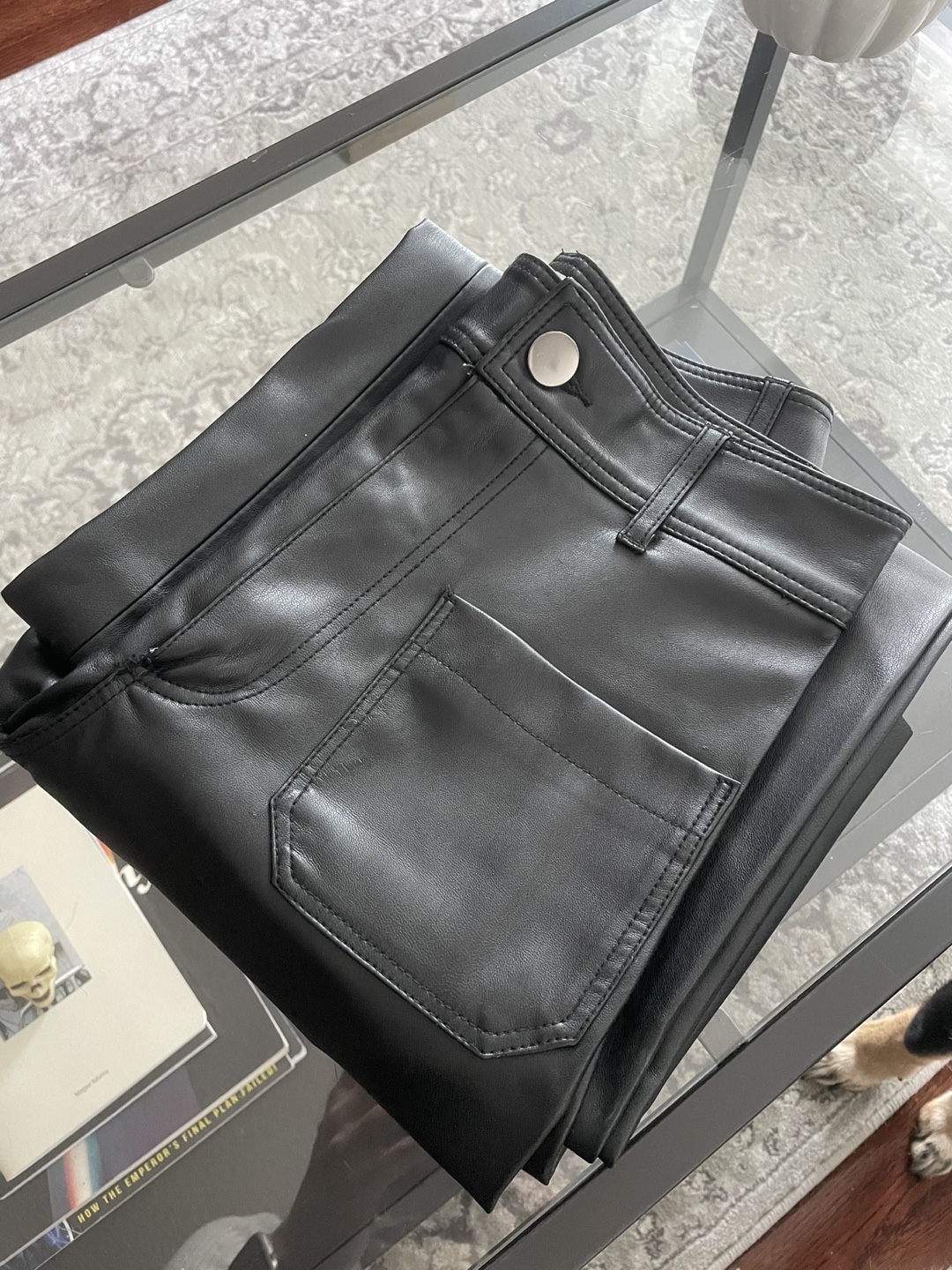 Zara Black Leather Pants