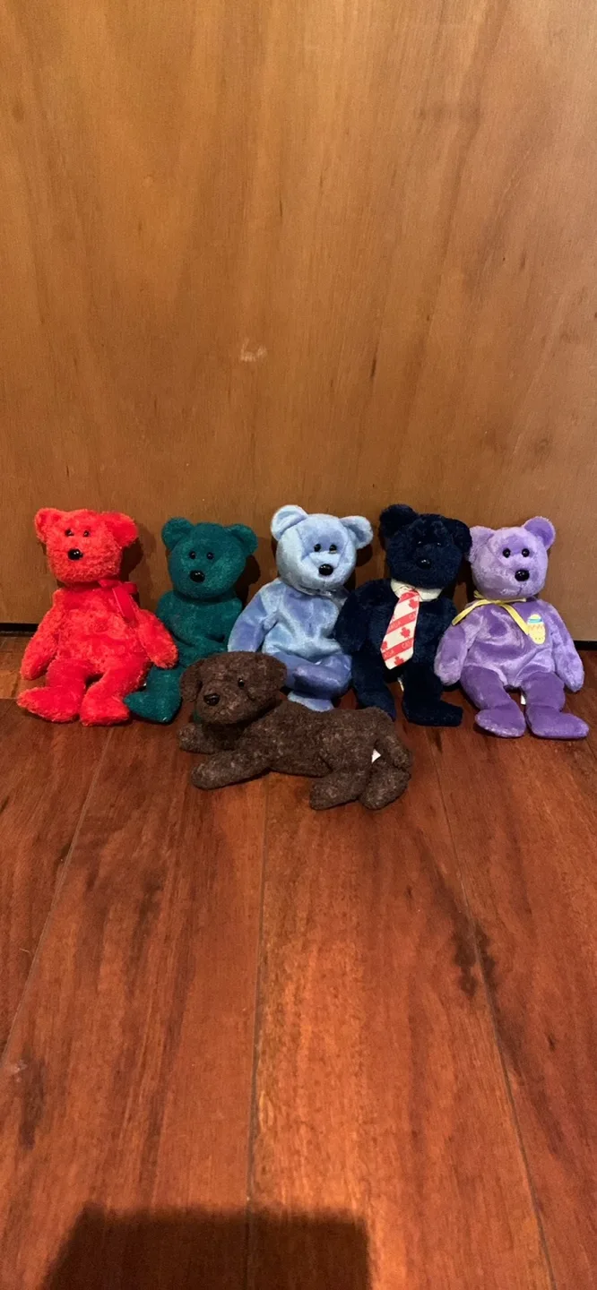 Lot of 6 Ty Beanie Babies thumbnail