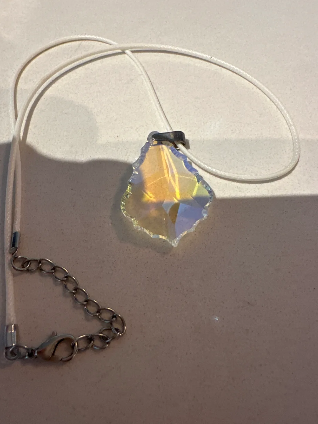 Crystal Leaf Necklace thumbnail