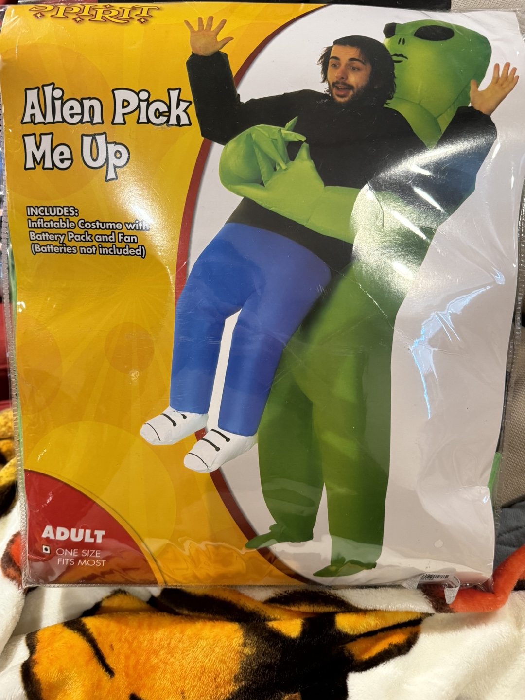 Adult Inflatable Alien Pick Me Up Costume
