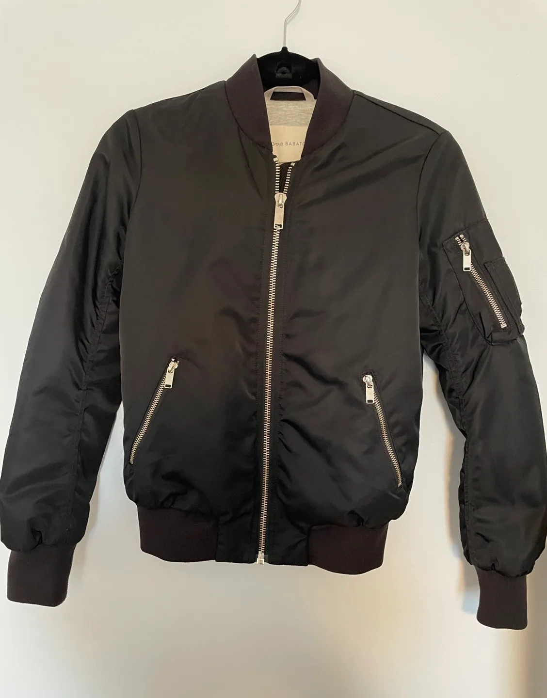 Final Price Drop ‼️ Aritzia Babaton Black Bomber Jacket image indicator(4)