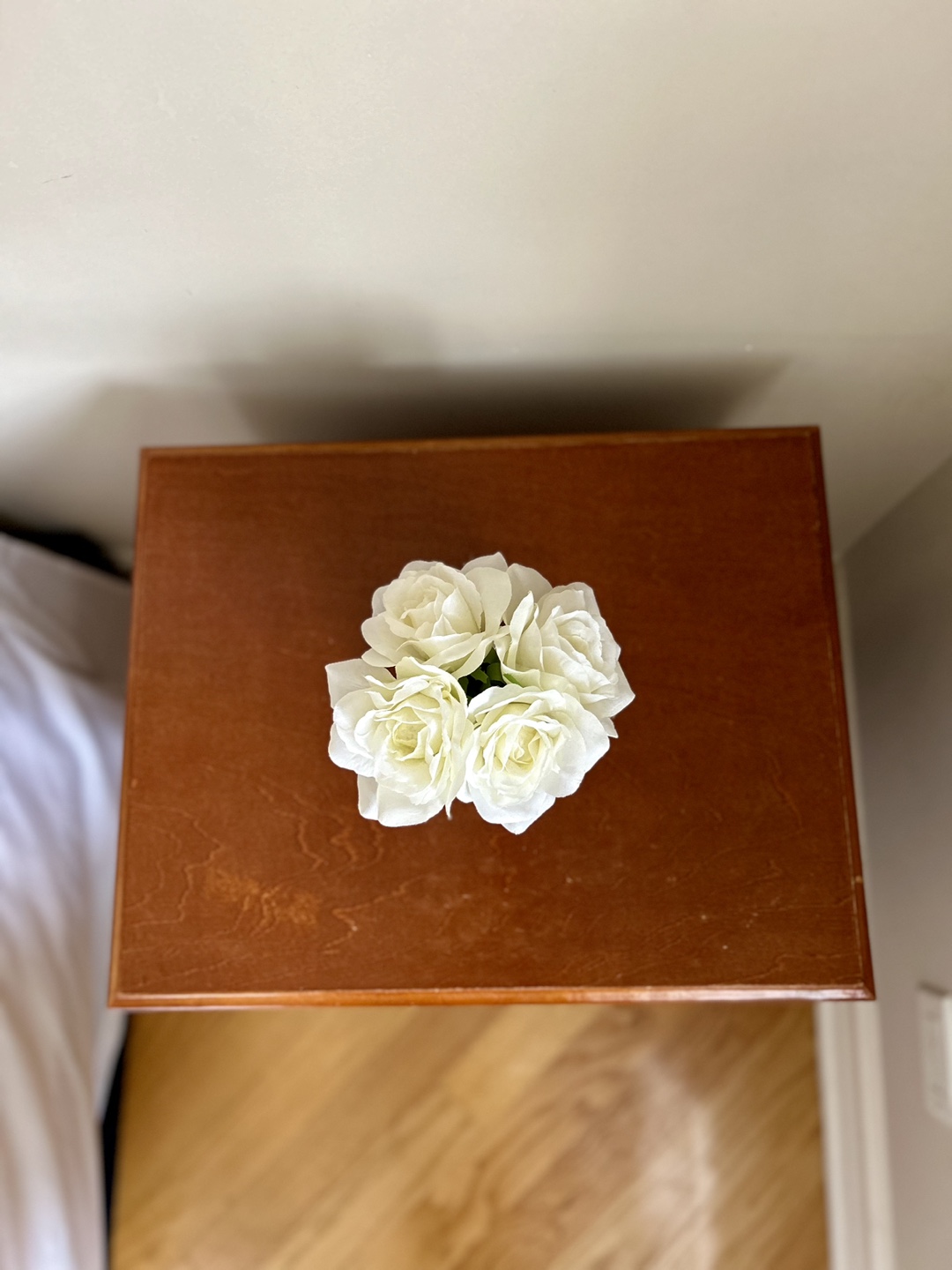 Wooden Nightstand with Drawer and Door - photo 5