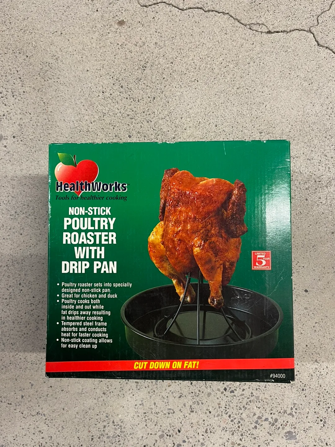 HealthWorks Non-Stick Poultry Roaster with Drip Pan thumbnail