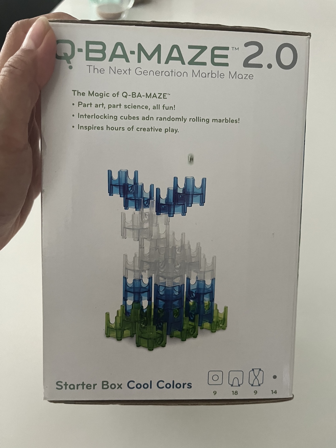 Q-BA-MAZE 2.0 Starter Box Cool Colors Marble Run - photo 4