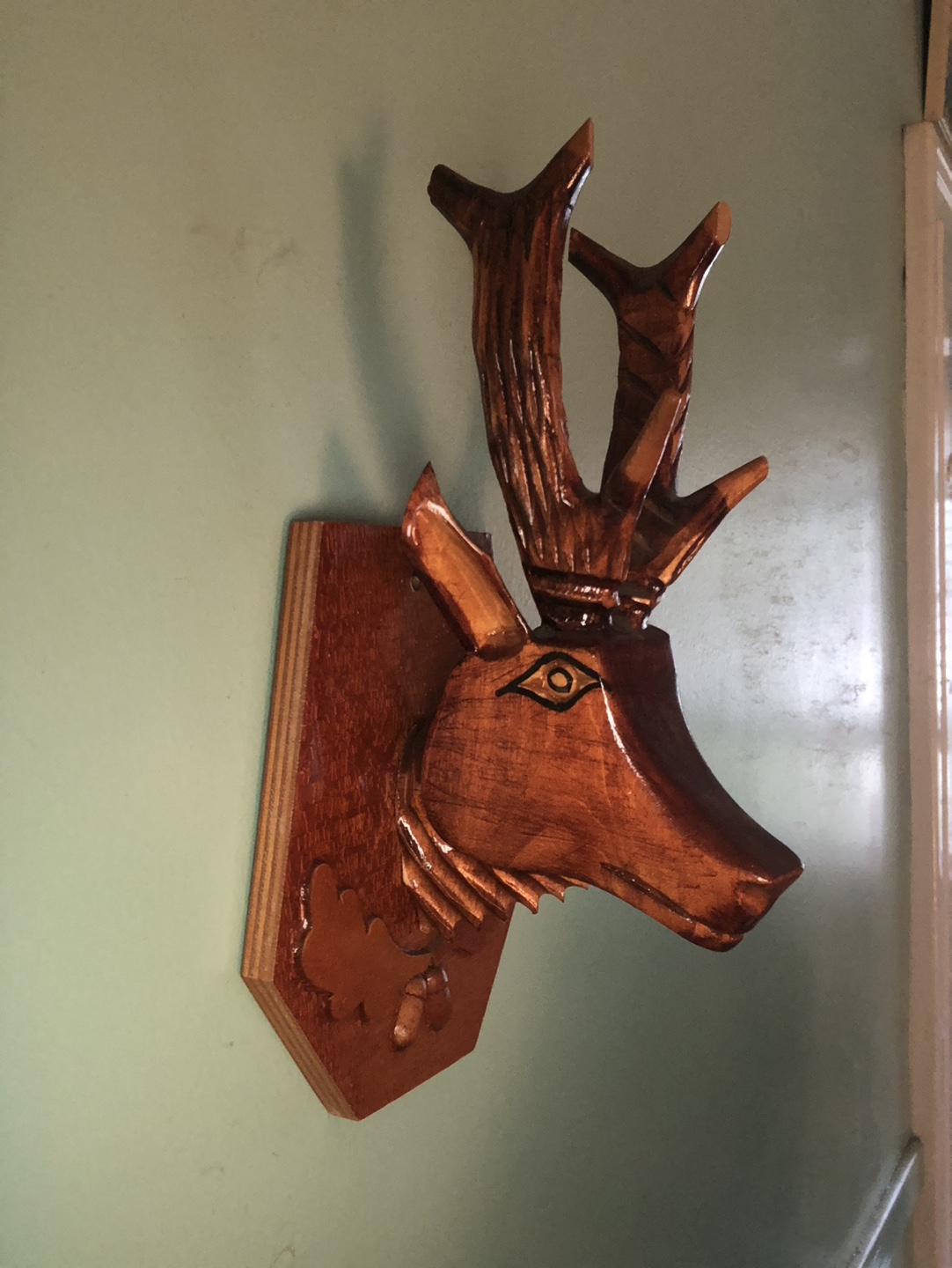 Hand-Carved Wooden Deer - Made in Ukraine