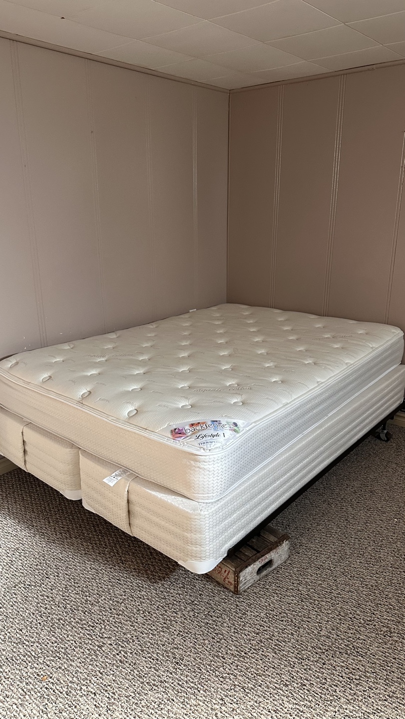 Queen Size Bed Frame with Mattress