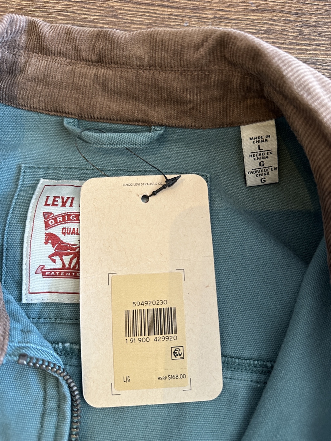 BNWT Men’s Levi's Utility Jacket - Size L - photo 2