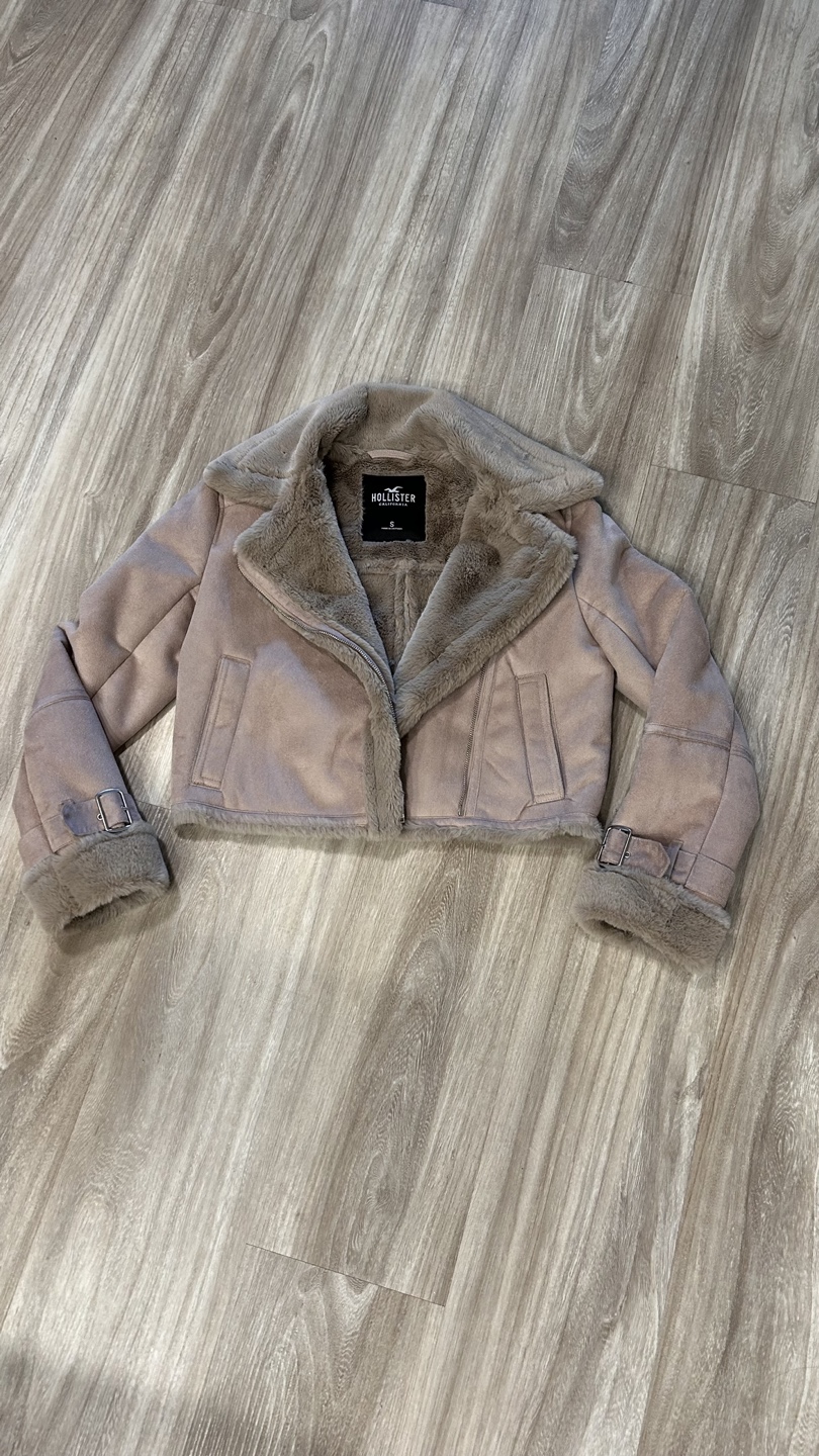 Hollister Faux Fur Aviator Jacket - photo 4