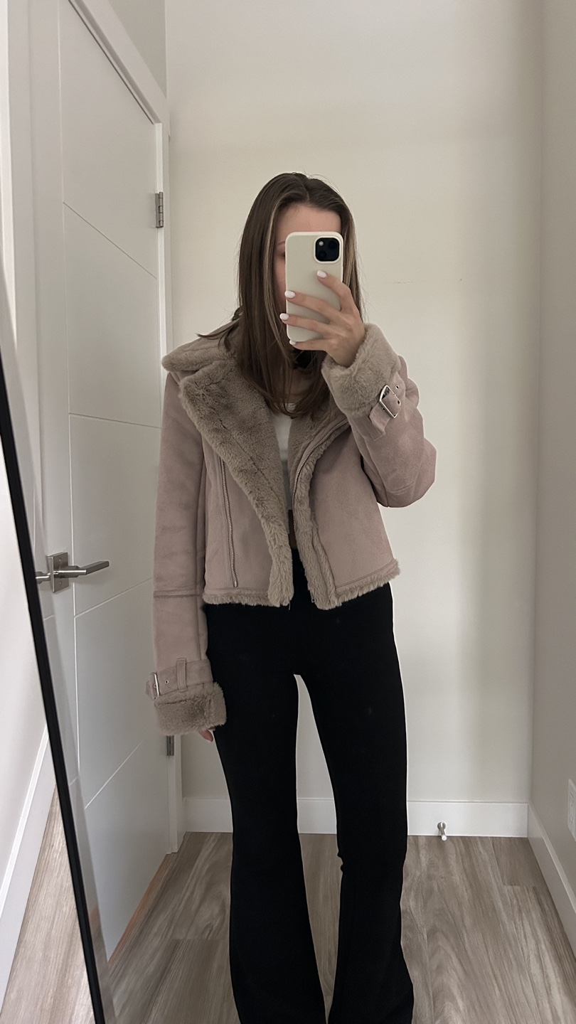Hollister Faux Fur Aviator Jacket - photo 2