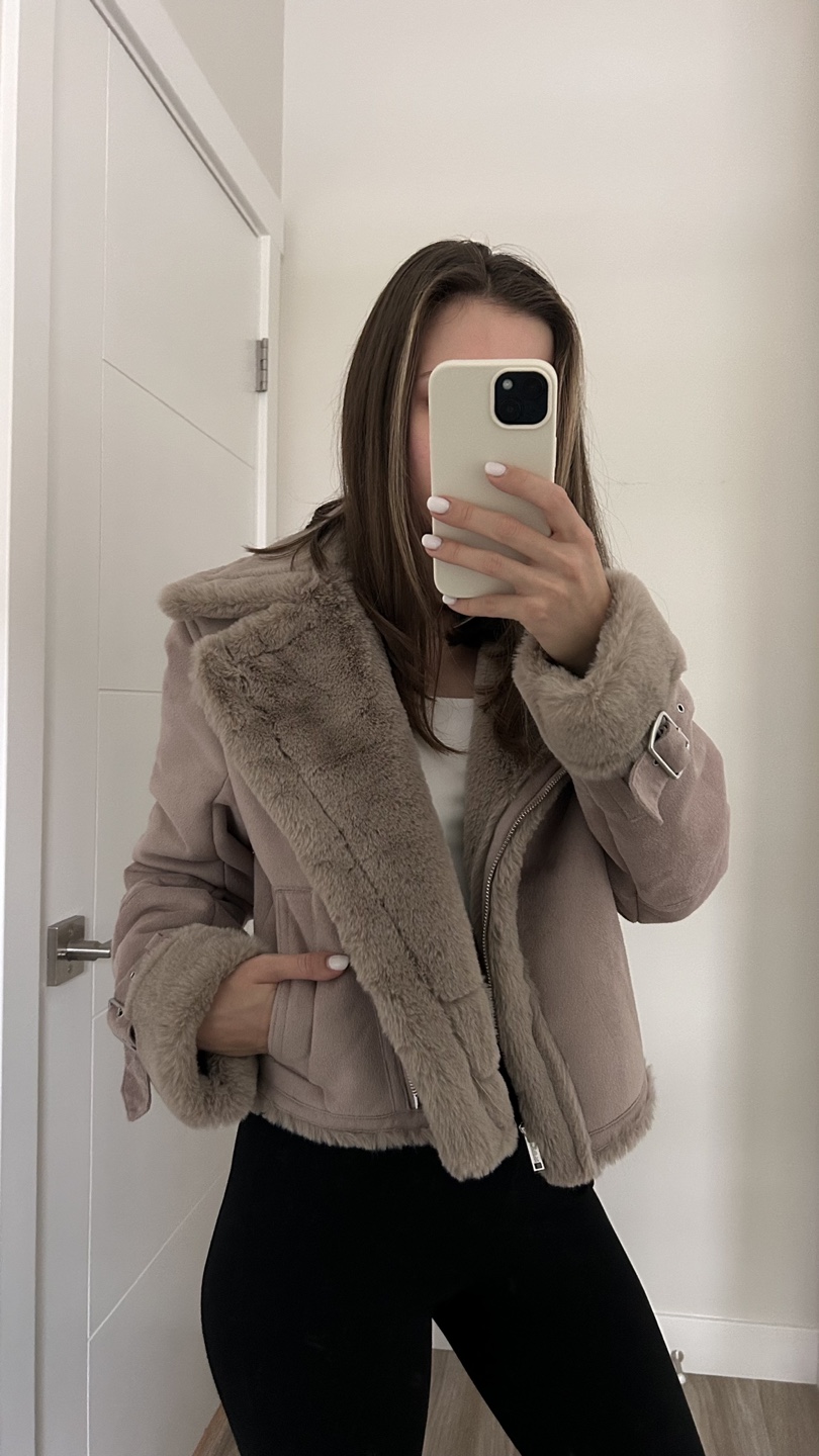 Hollister Faux Fur Aviator Jacket - photo 3