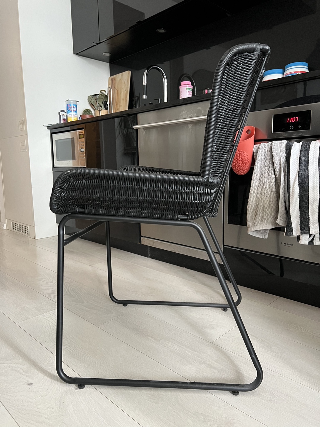 Black Wicker Dining Chairs (x2) - photo 3
