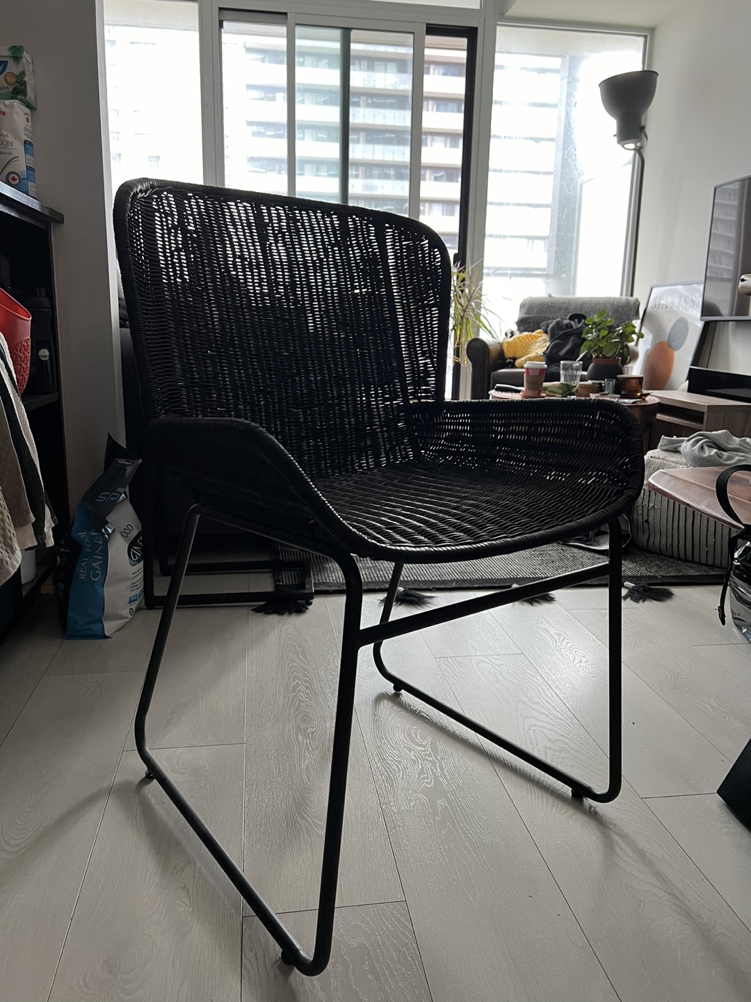 Black Wicker Dining Chairs (x2) - photo 2