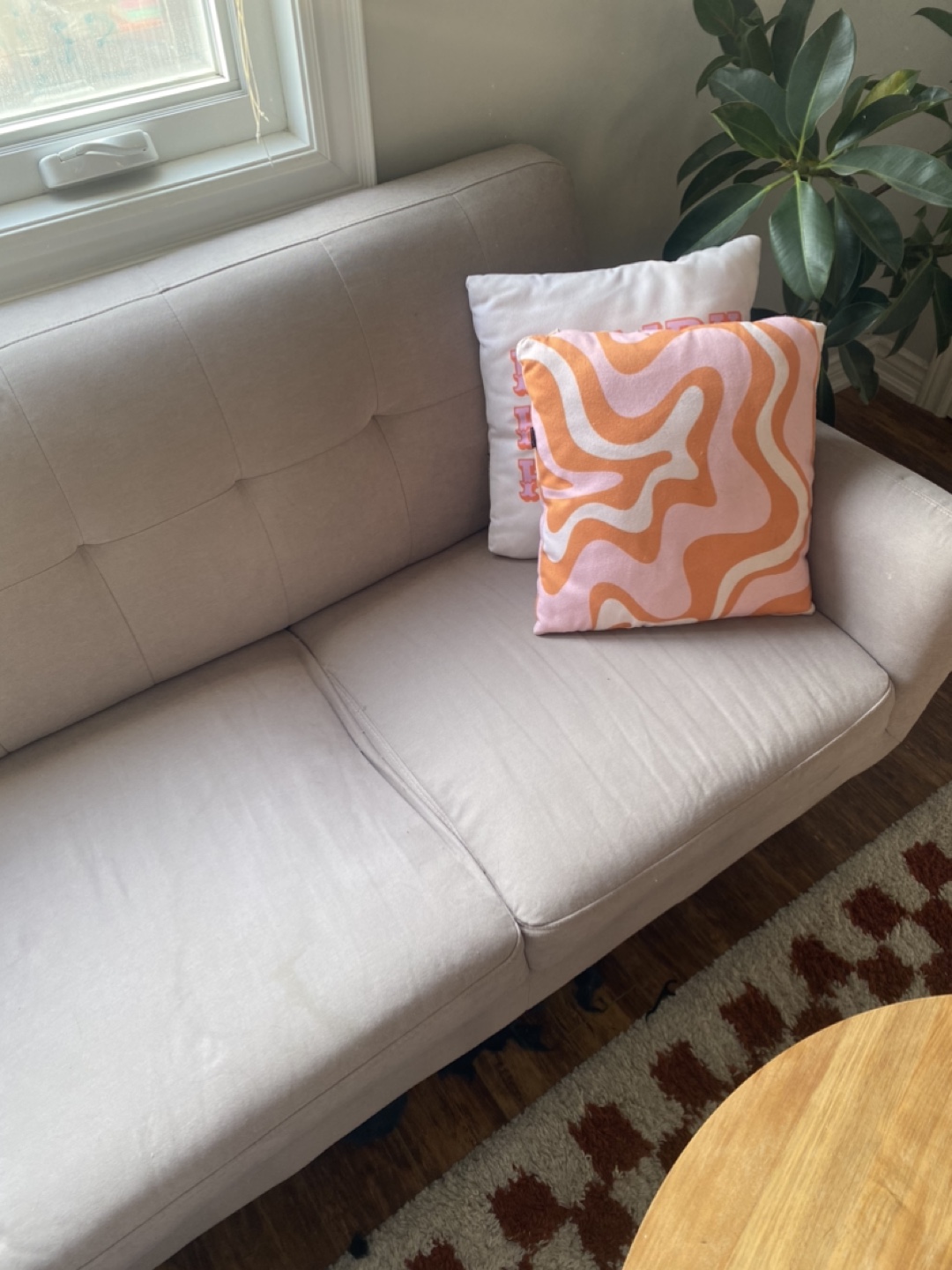 Pale Pink Sectional Sofa - photo 4
