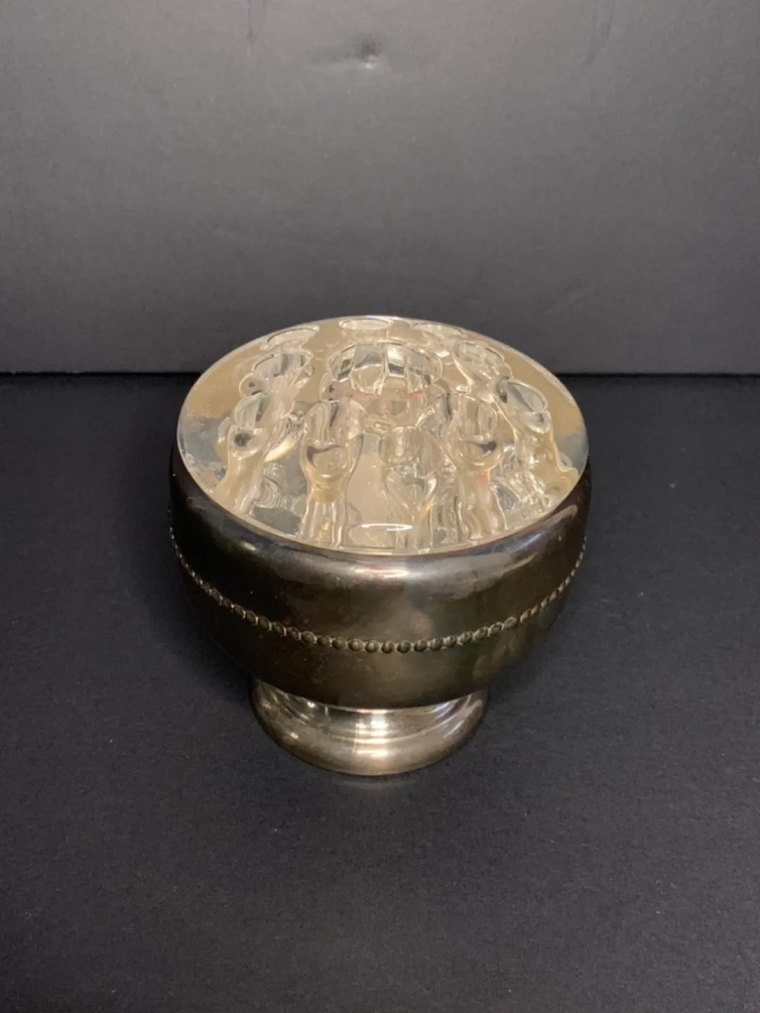 Vintage Viking Frog & Candle Bowl thumbnail