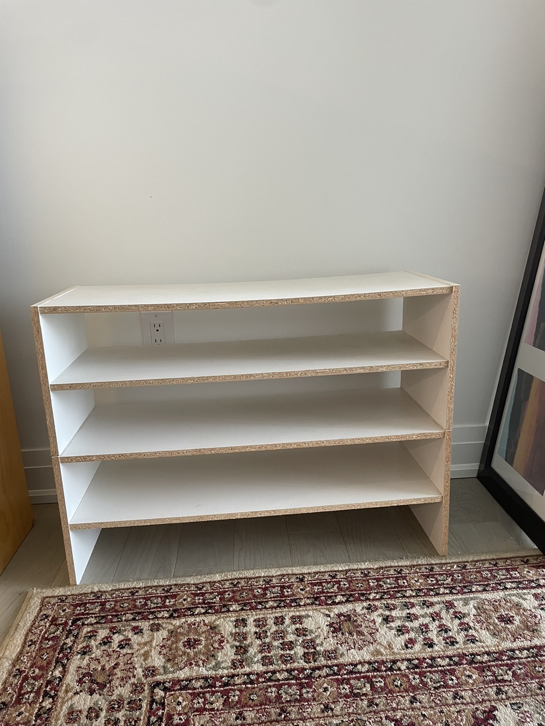 White 3-shelf Storage Unit
