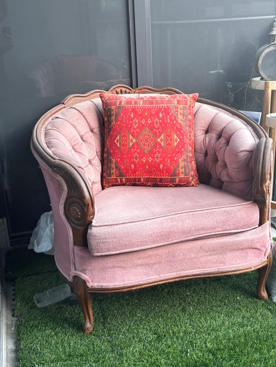 Vintage Pink Armchair