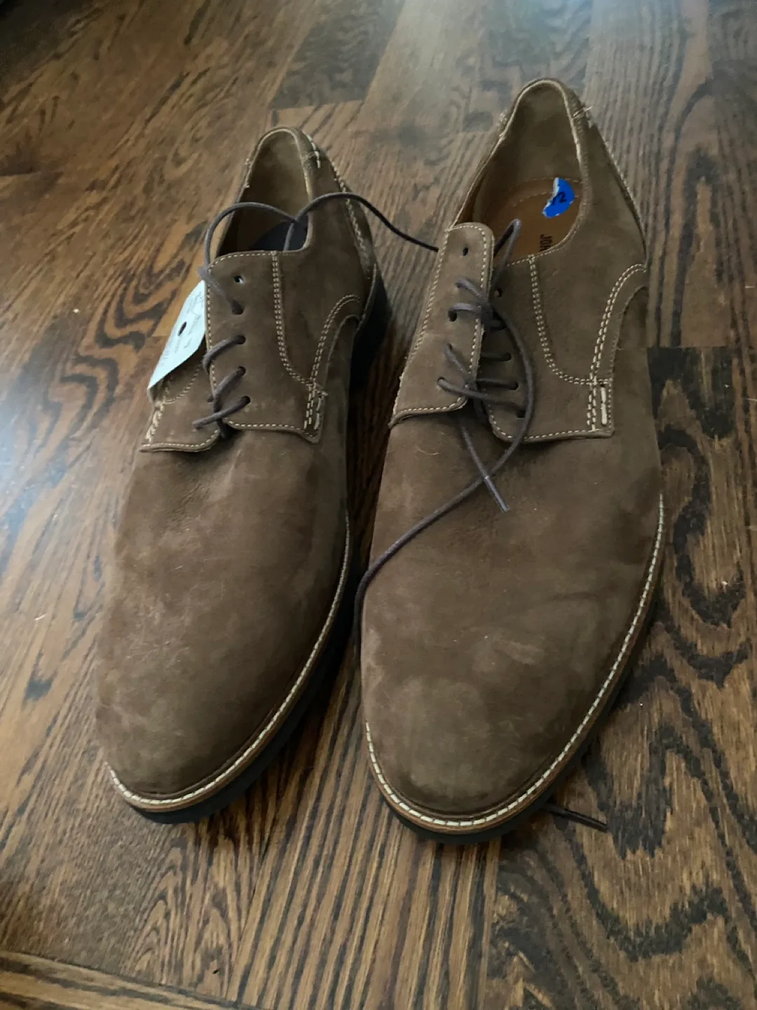 Johnston & Murphy Men's Brown Suede Lace Up Shoes image indicator(7)