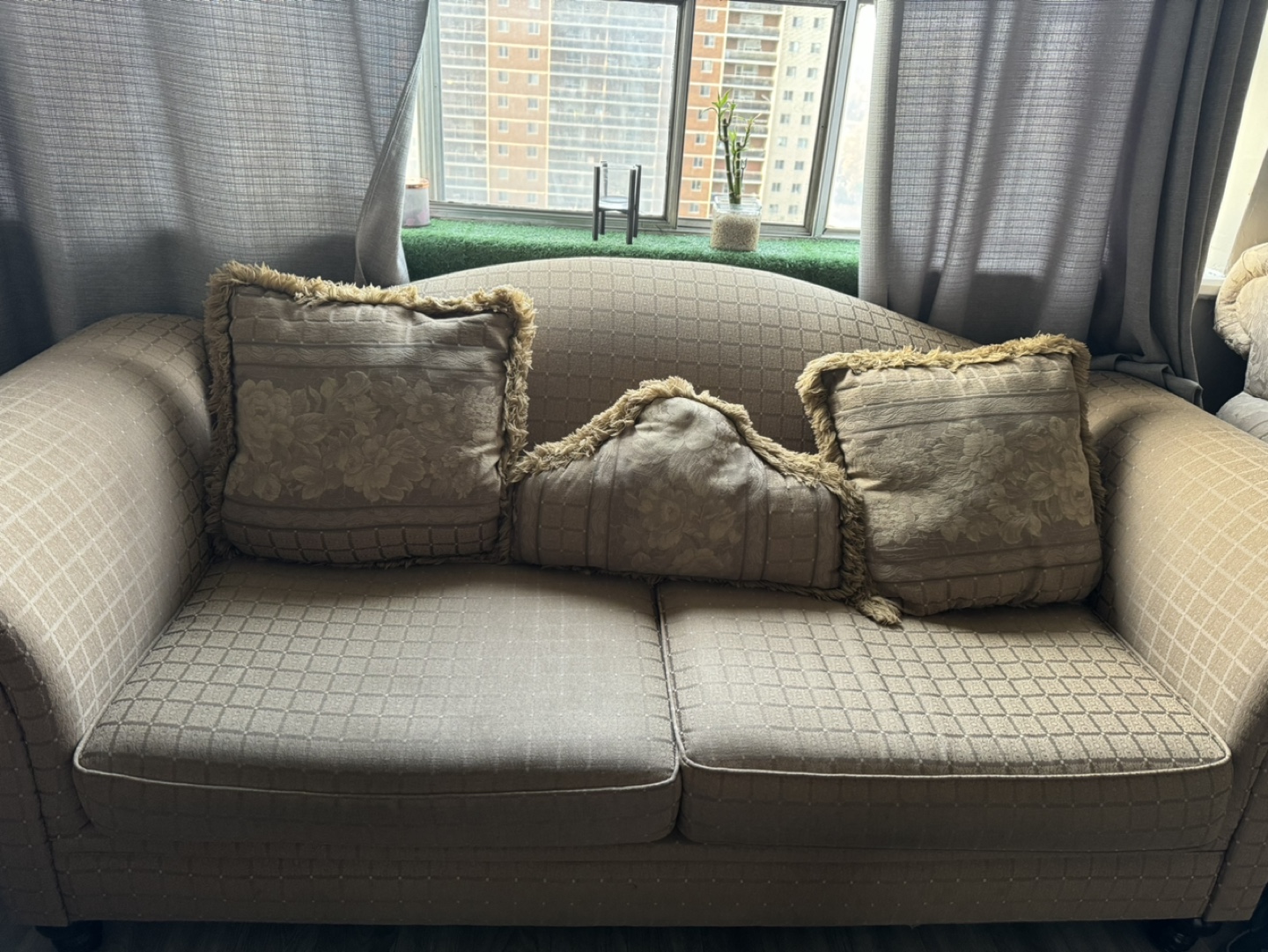 Two piece sofa set