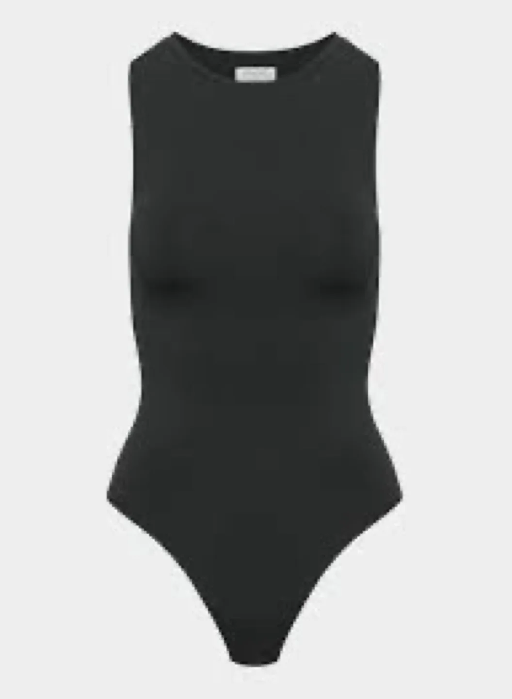 crew contour bodysuit black sleeveless image indicator(2)