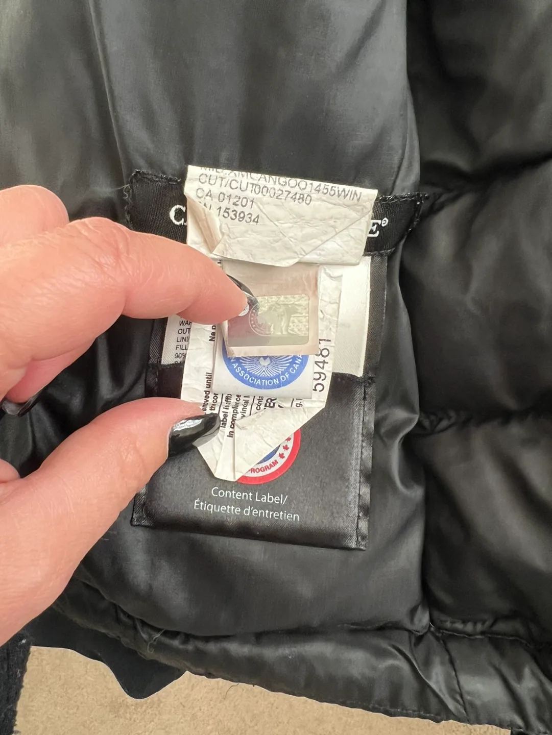 Canada Goose Black Down Jacket image indicator(7)
