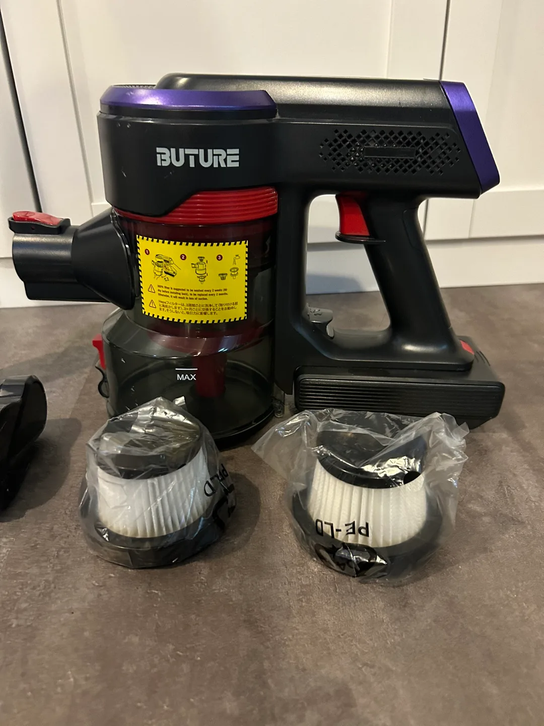 BUTURE Cordless Stick Vacuum Cleaner image indicator(2)
